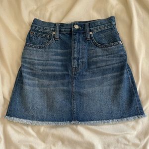 MADEWELL Rigid Denim Skirt